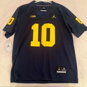 Tom Brady Michigan College Jersey Medium Jordan New With Tags